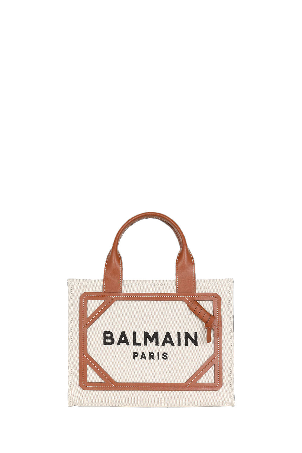 B-Army Small Tote Bag In Canvas And Leather