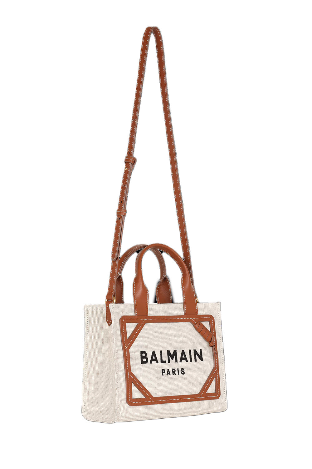 B-Army Small Tote Bag In Canvas And Leather