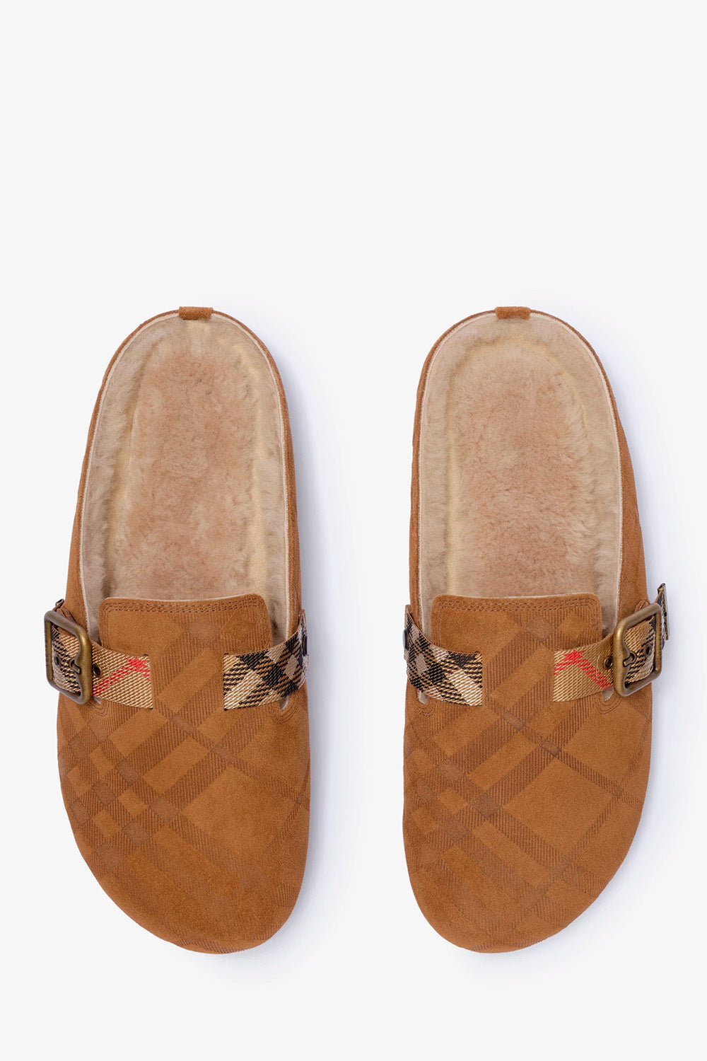 Check Shearling Urchin Clogs