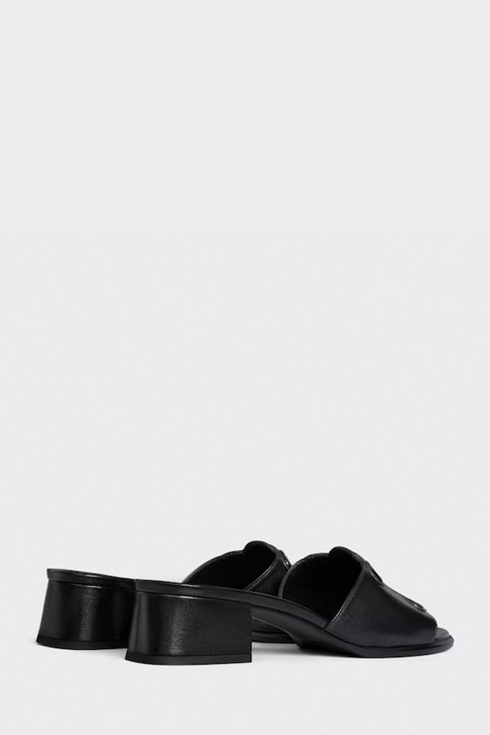 Celine Clemence Mule In Lambskin And Patent Calfskin