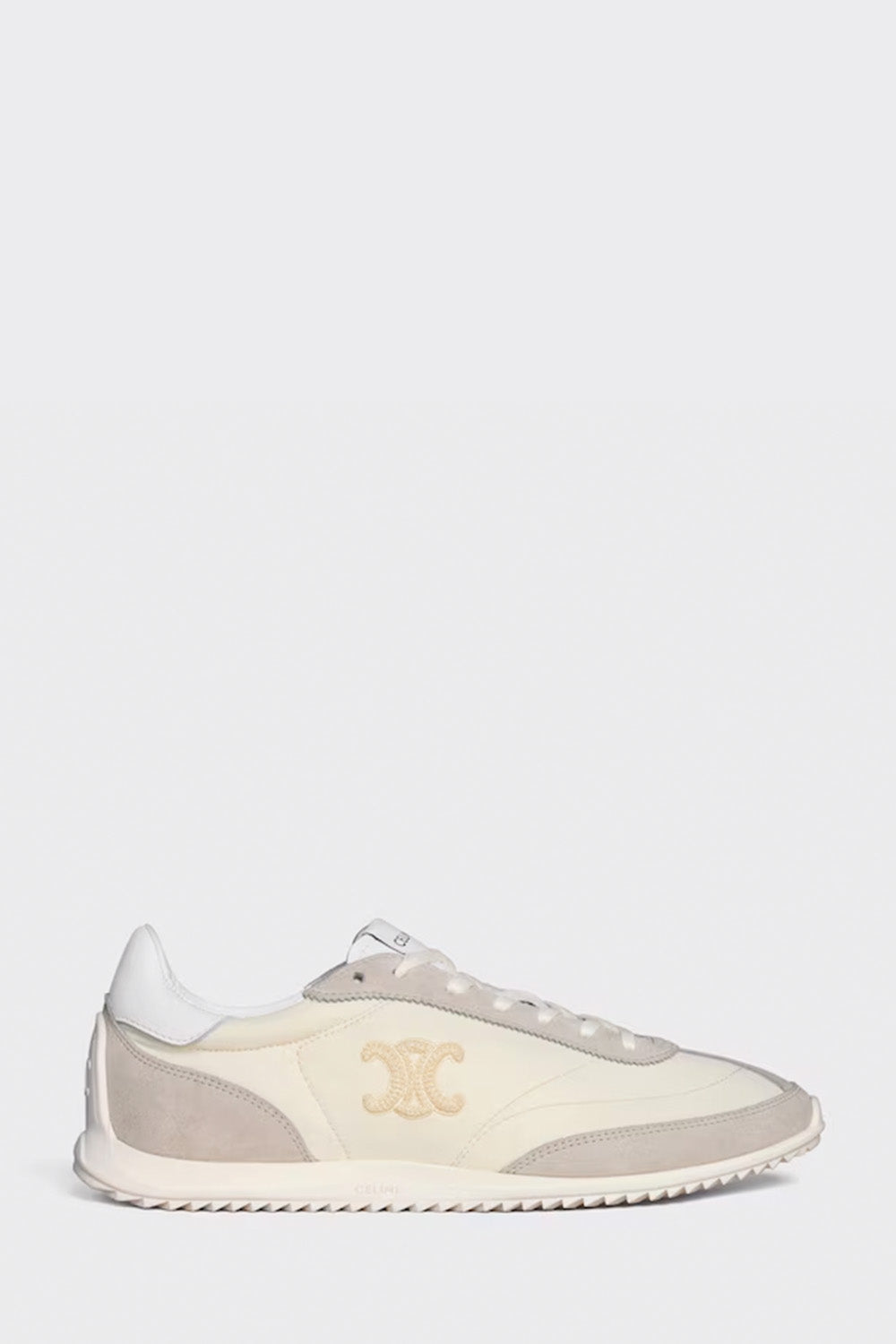 Celine Racer - Low Top Sneaker With Triomphe In Nylon, Suede Calfskin And Calfskin