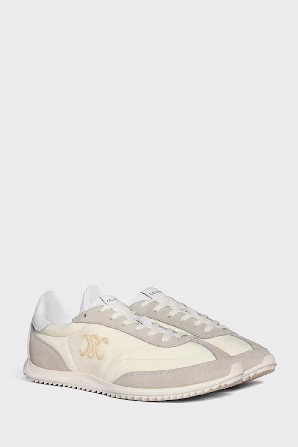 Celine Racer - Low Top Sneaker With Triomphe In Nylon, Suede Calfskin And Calfskin