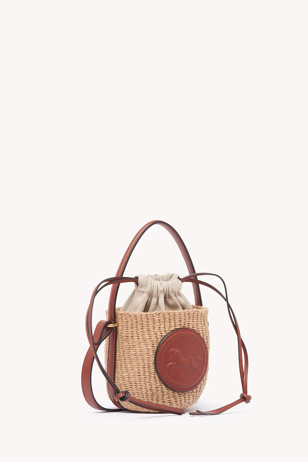 Mini Horse Medal Basket In Natural Fibers