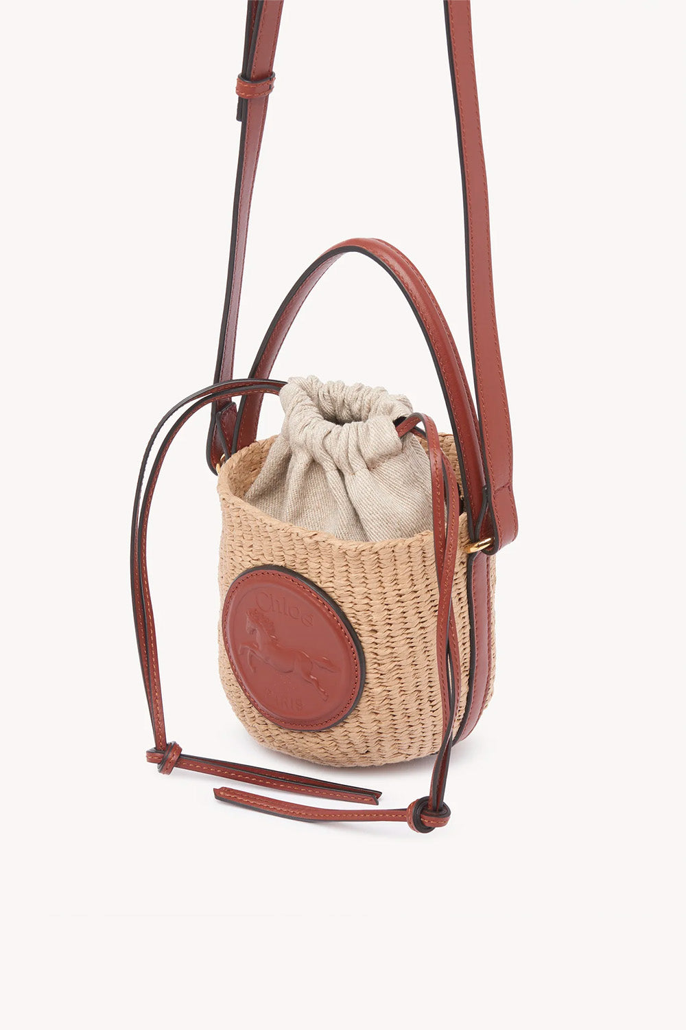 Mini Horse Medal Basket In Natural Fibers