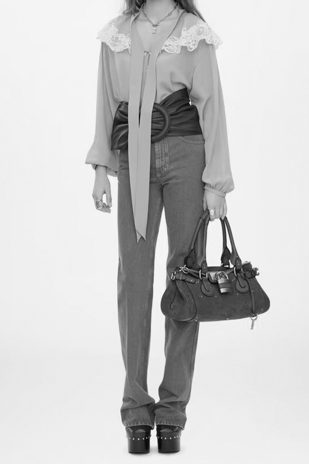 Paddington Bag In Suede Leather