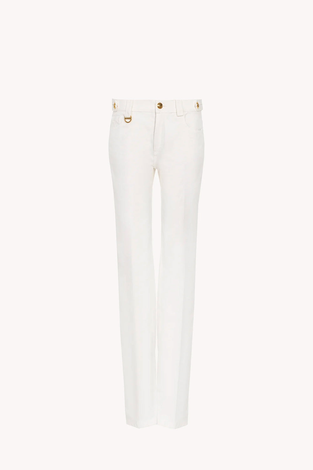 Straight Pants In Cotton Canvas