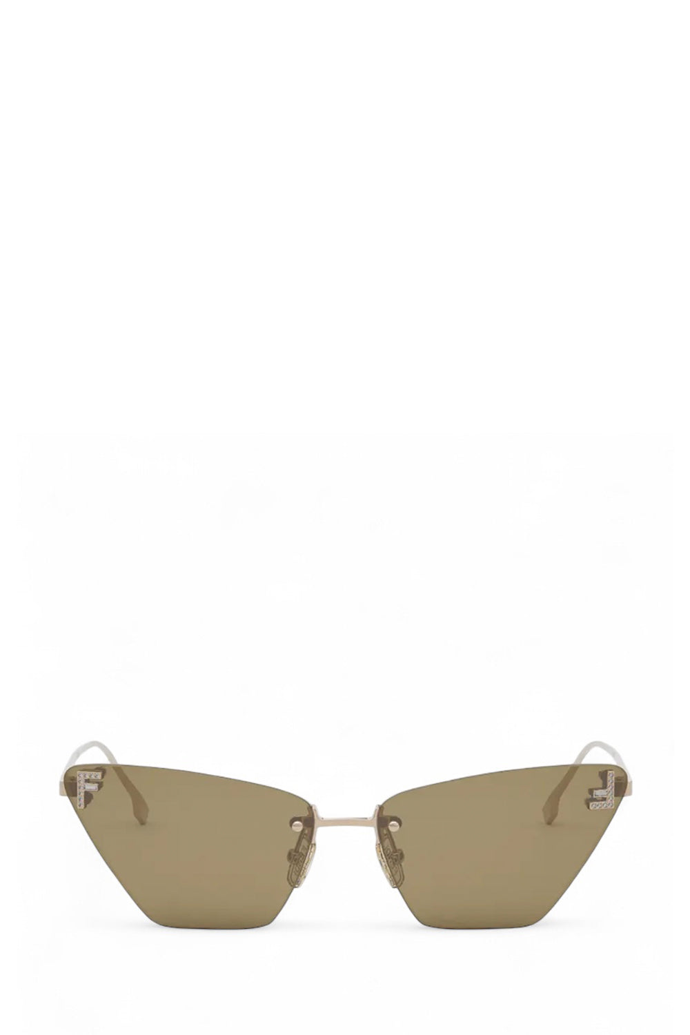 Cat-Eye Crystalized Logo Sunglasses