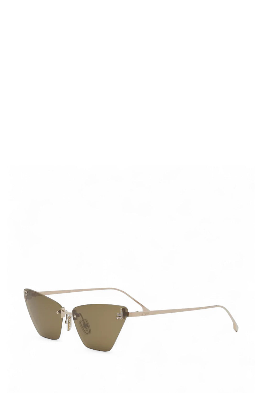 Cat-Eye Crystalized Logo Sunglasses