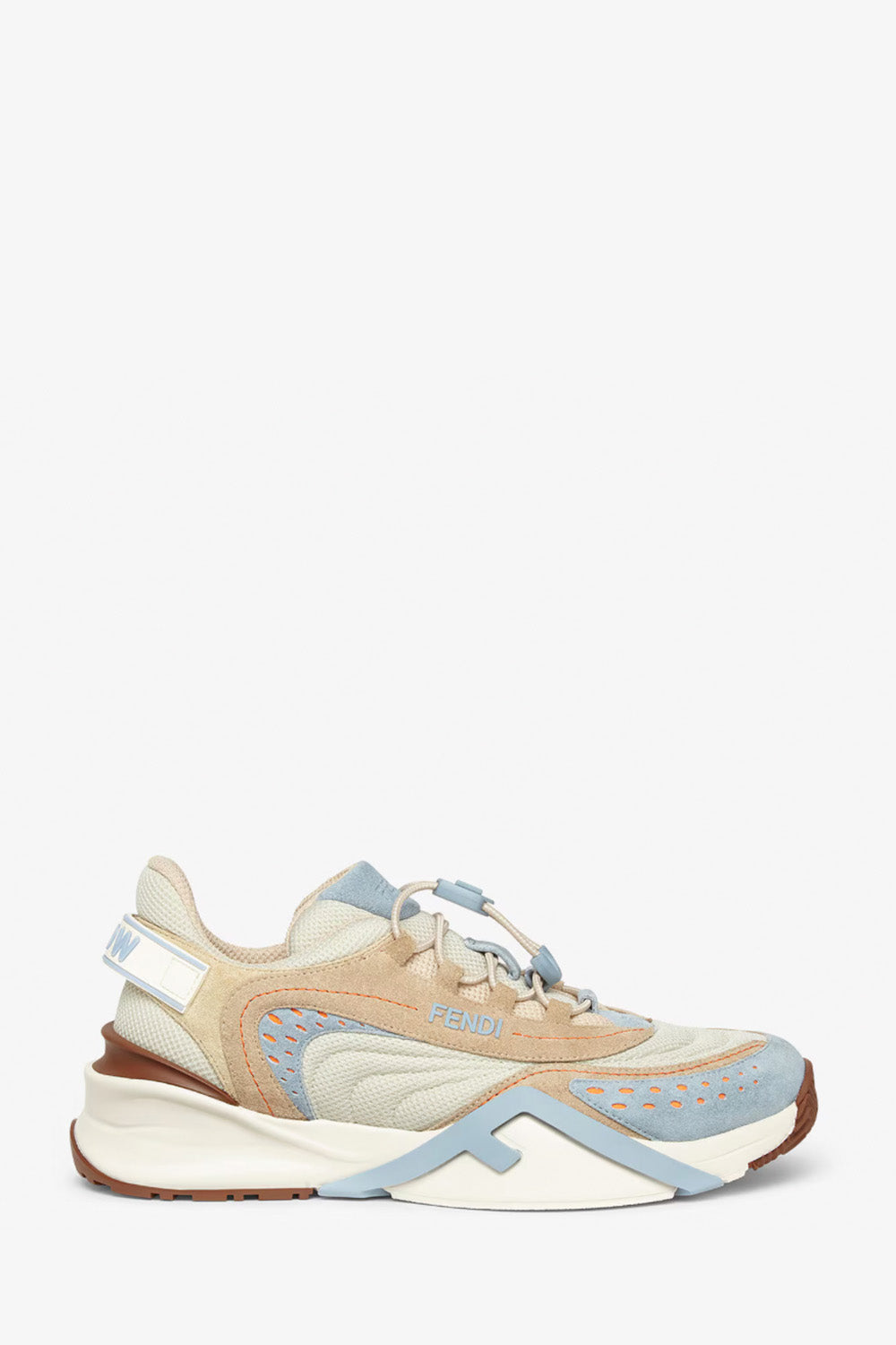 スニーカー Fendi Fendi Flow Sneakers In Mesh And Suede FENDI - Fendi Flow Mesh And Suede Low Tops – The Sale Sisters