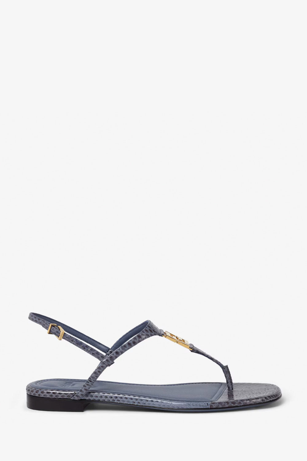 サンダル・ミュール FENDI FENDI FFOLD THONG SANDALS IN AYERS LEATHER FENDI - Fendi Ffold Ayers Thong Sandals – The Sale Sisters