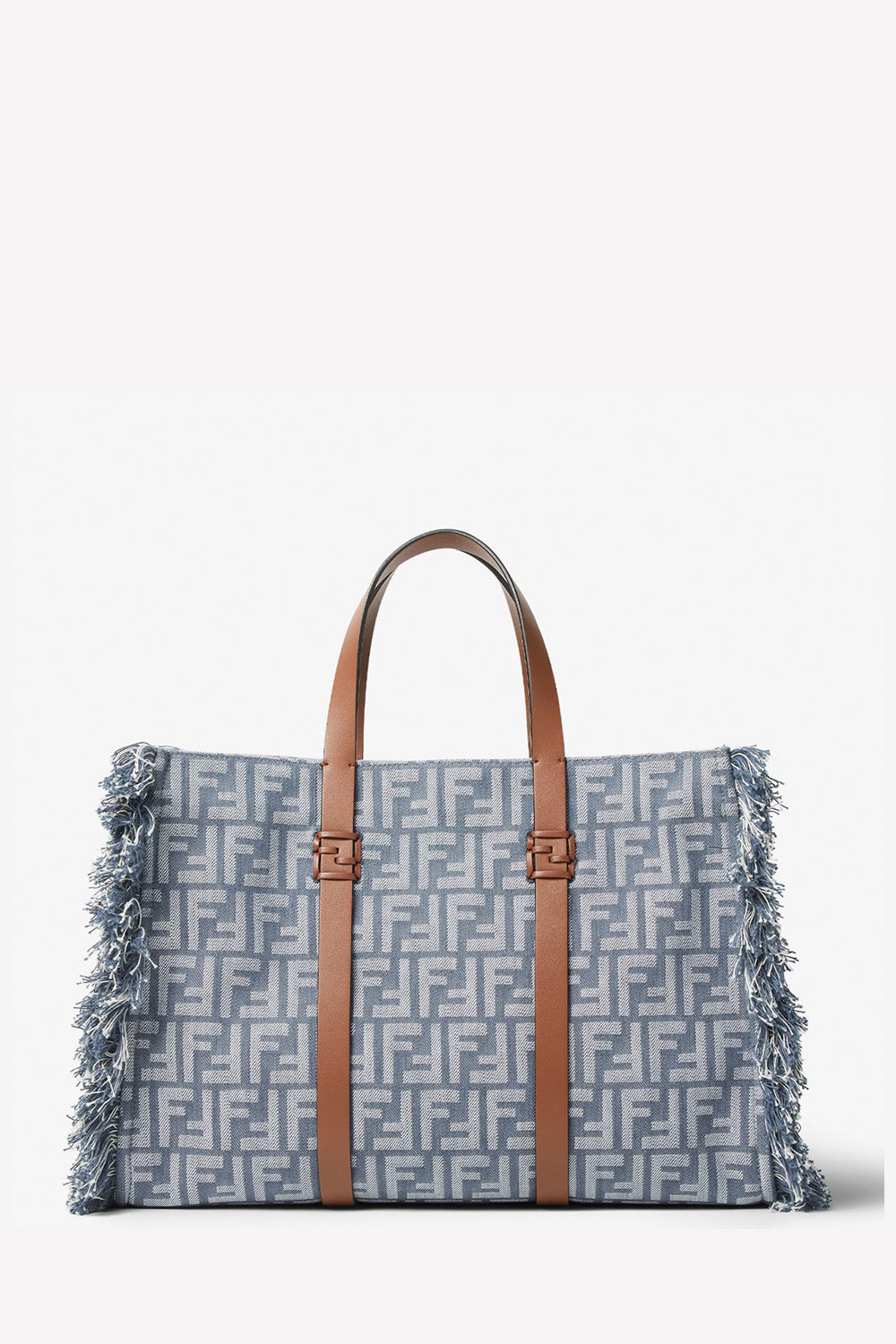 FENDI - Summer Tote Denim-Effect FF Jacquard Bag – The Sale