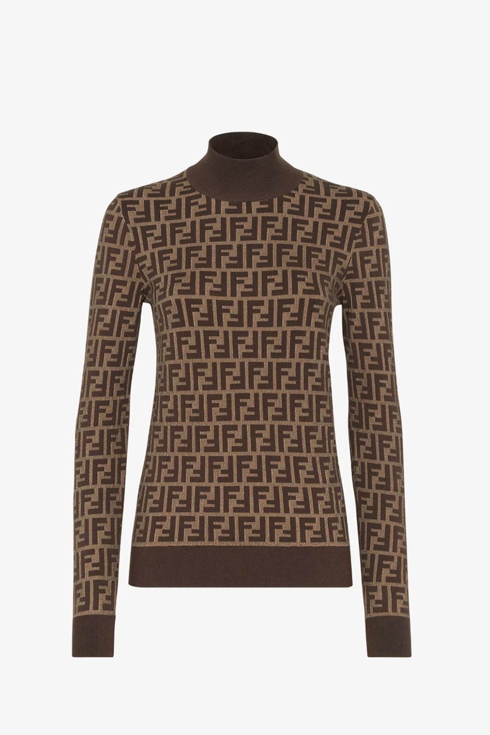 Sweater Brown FF Cotton Sweater
