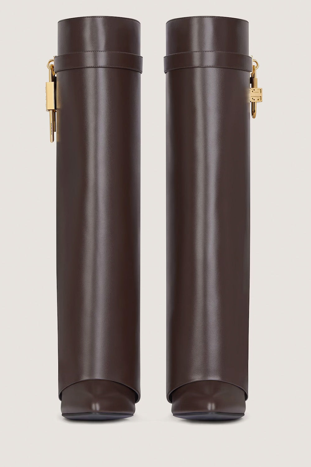 Shark Lock Boots In Leather