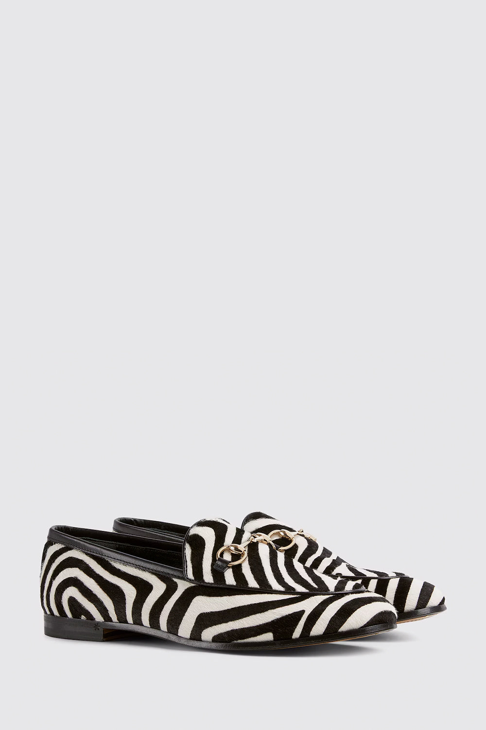 Women's Gucci Jordaan Loafer With Zebra Print