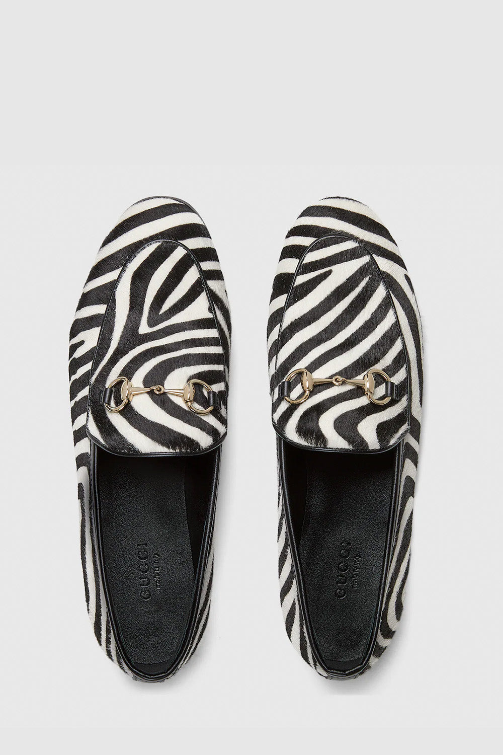 Women's Gucci Jordaan Loafer With Zebra Print
