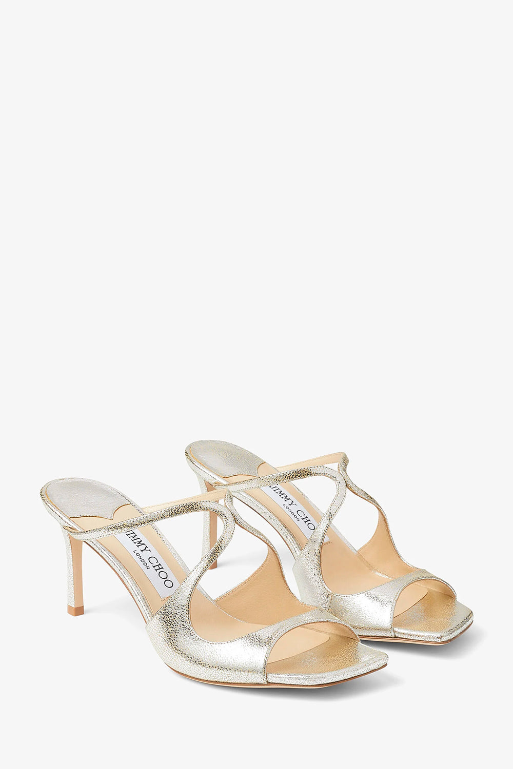 Anise 75 Glitter Leather Mules