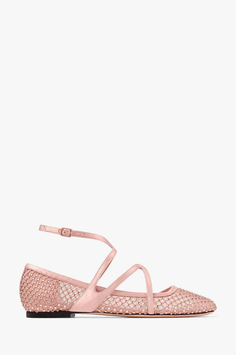 Astoria Flat Satin Crystal Flats