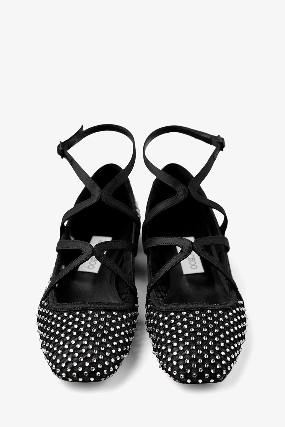 Astoria Flat Satin Crystal Flats