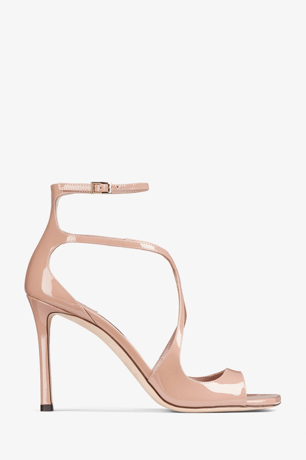 JIMMY CHOO - Azia 95 Patent Leather Sandals – The Sale Sisters