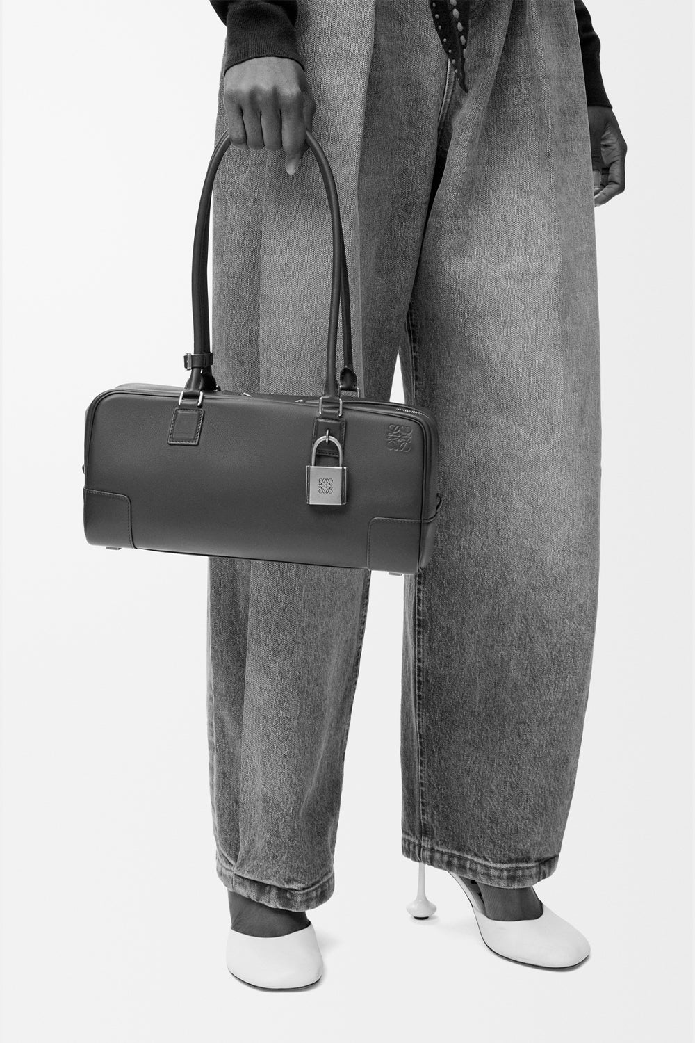 Amazona 31 Cropped Bag In Shiny Calfskin