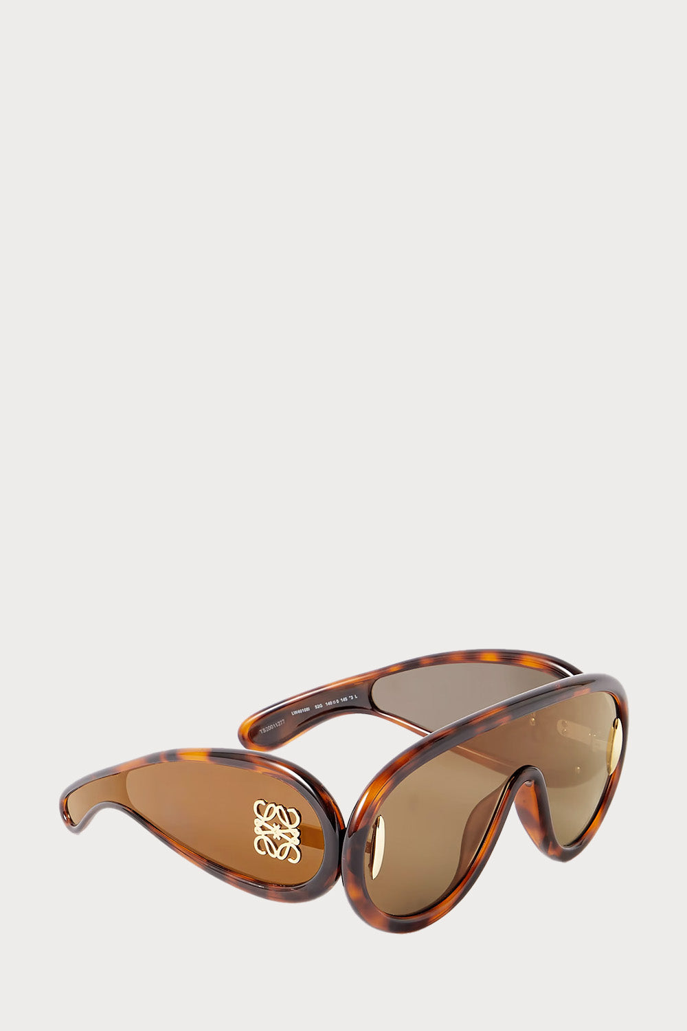 Wave Mask Oversized Aviator-Style Tortoiseshell Acetate Sunglasses