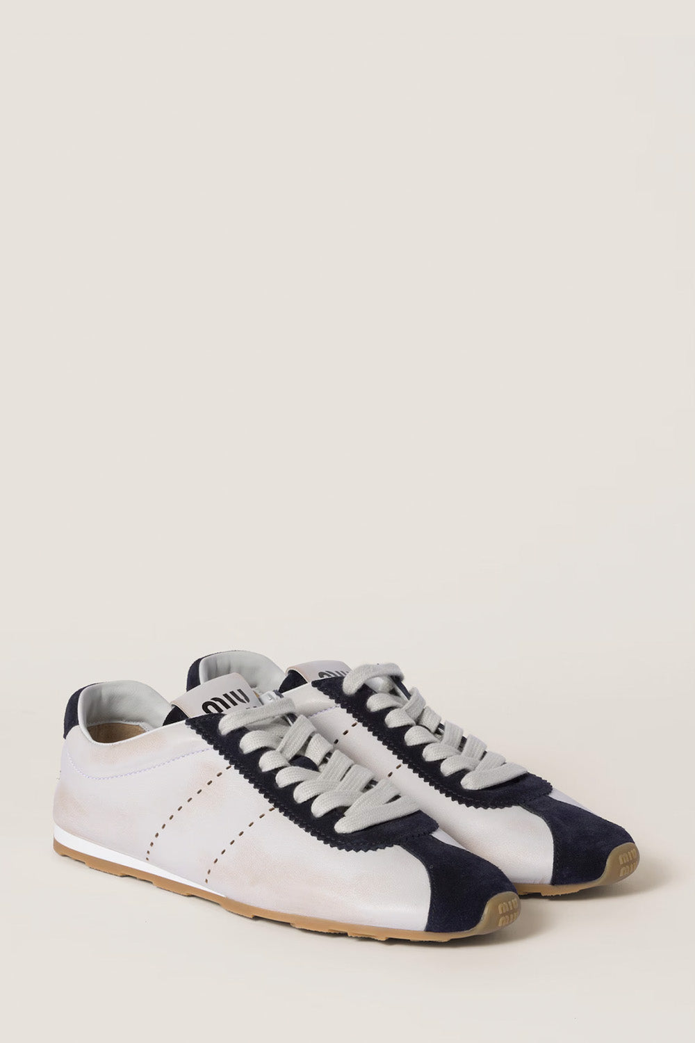 Plume Nappa Leather And Suede Sneakers