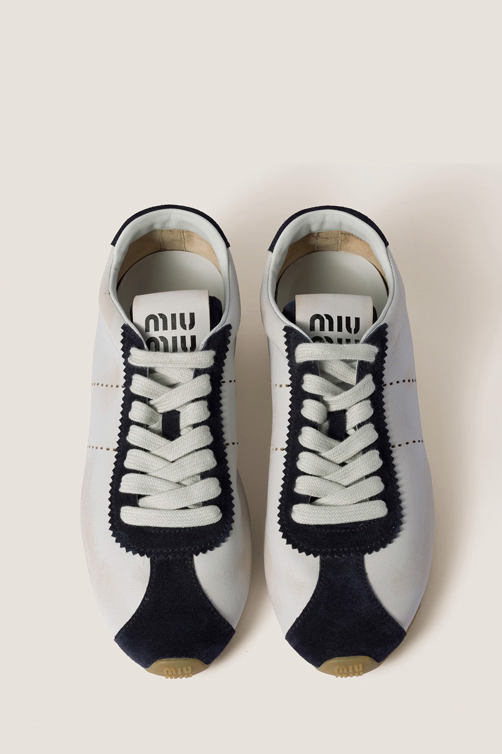 Plume Nappa Leather And Suede Sneakers