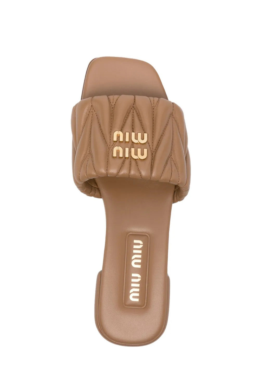 Matelassé Nappa Leather Slides