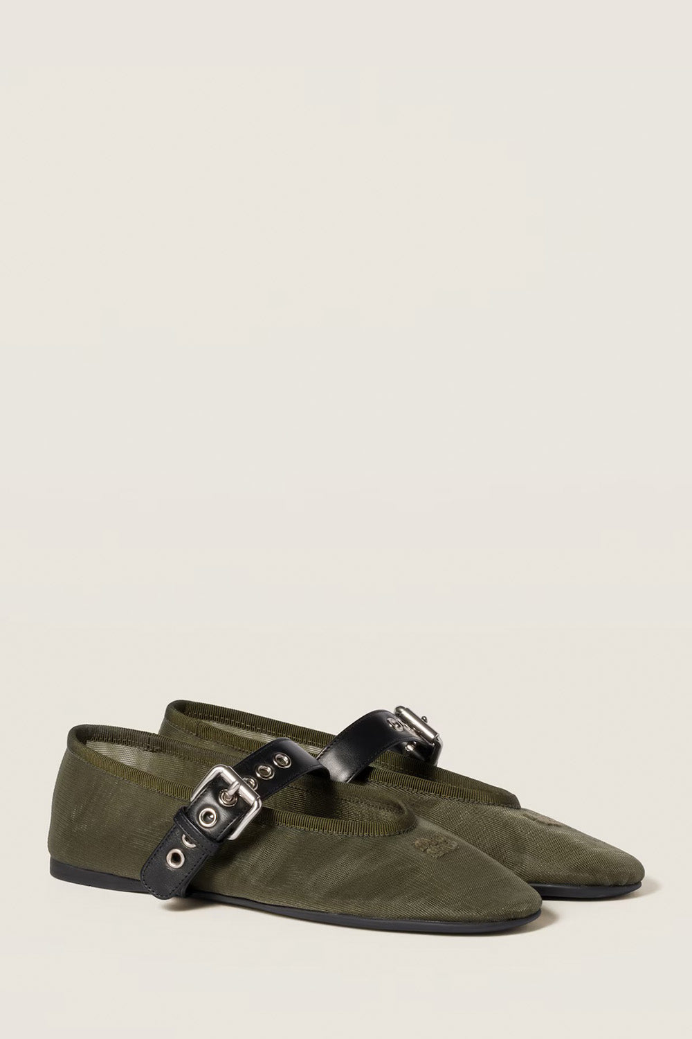 Mesh Fabric Ballerinas