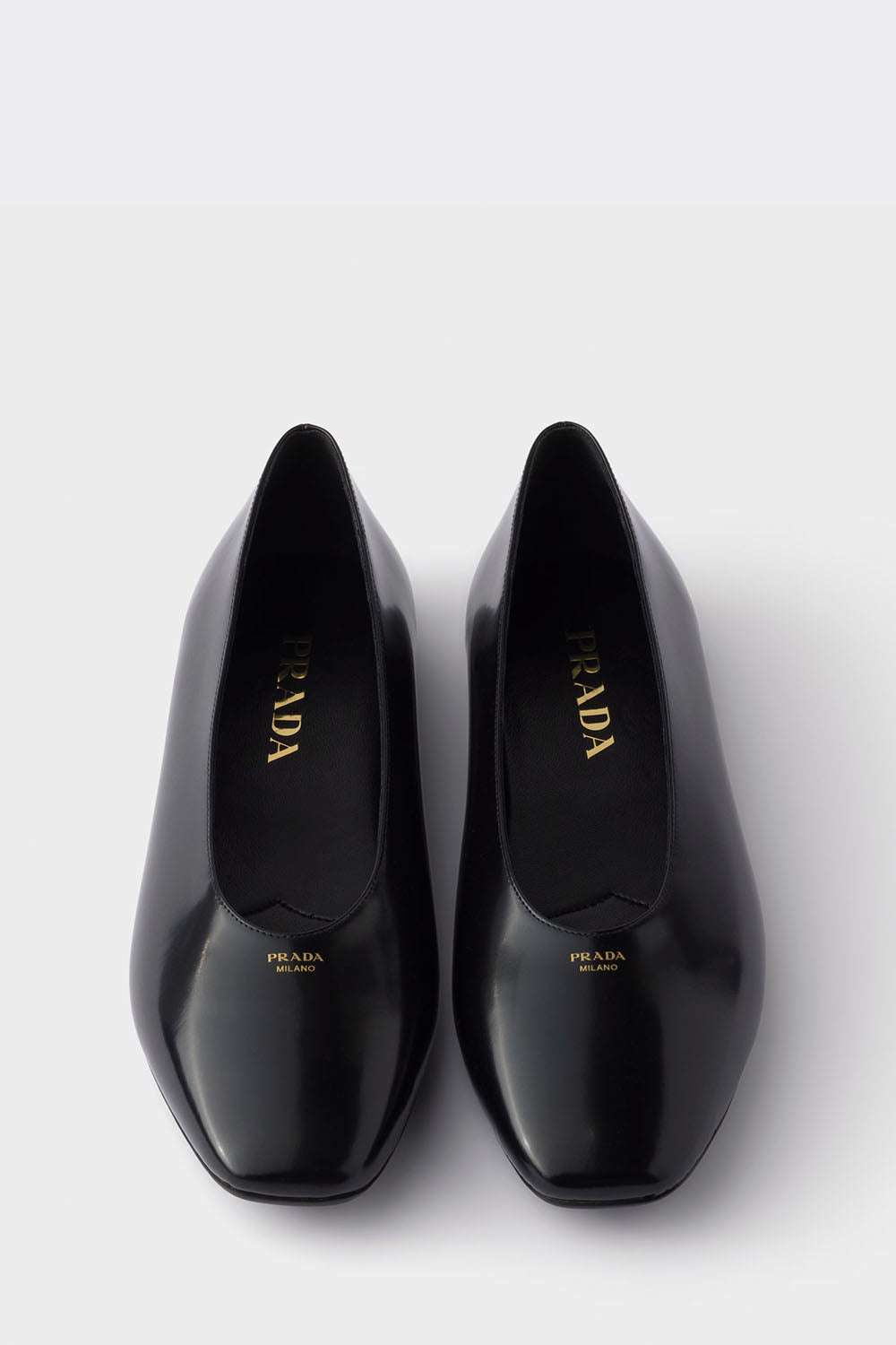 Brushed Leather Ballerinas