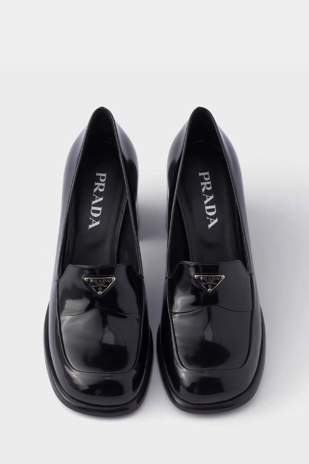 Brushed Leather Loafers