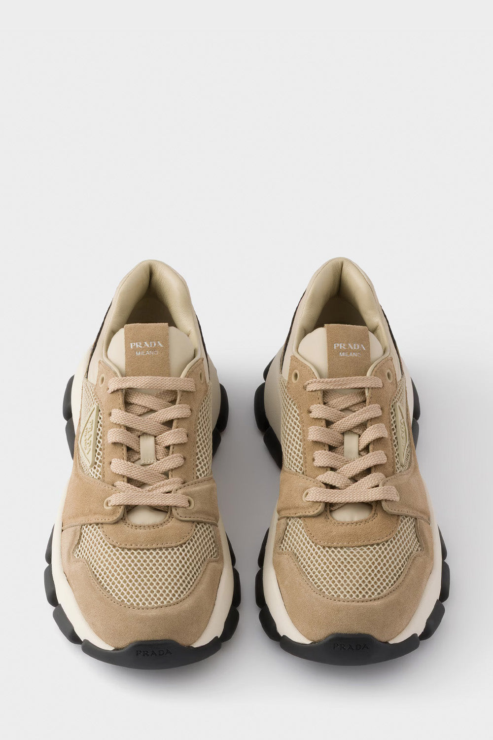 Mesh Fabric And Suede Sneakers