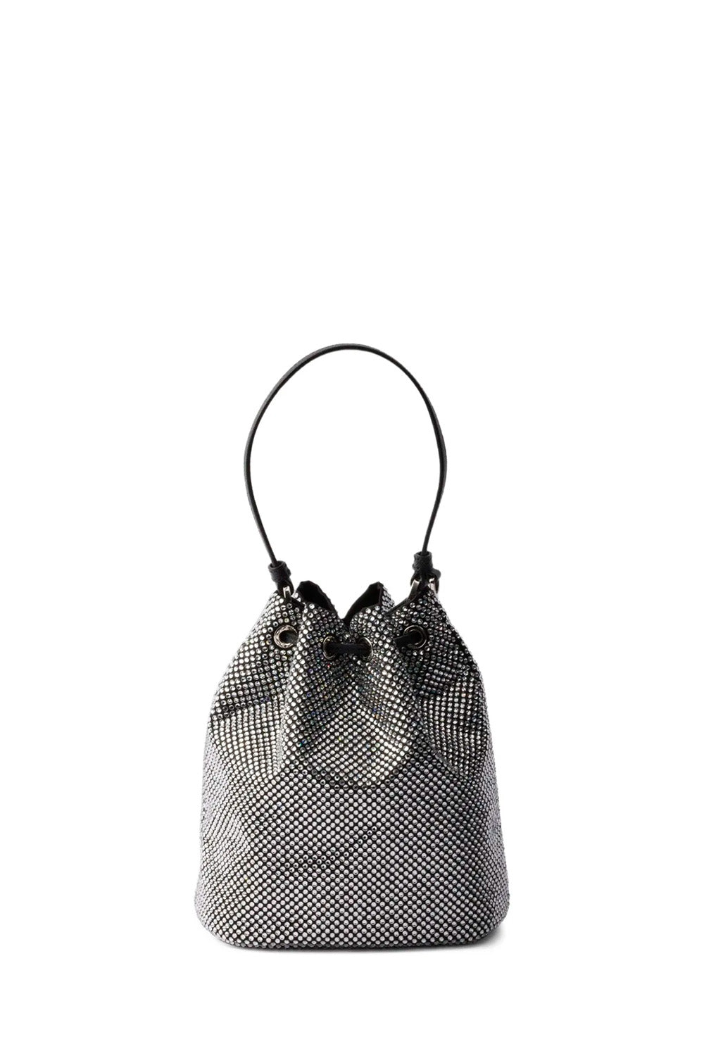 Mini Crystal-Studded Satin Bag