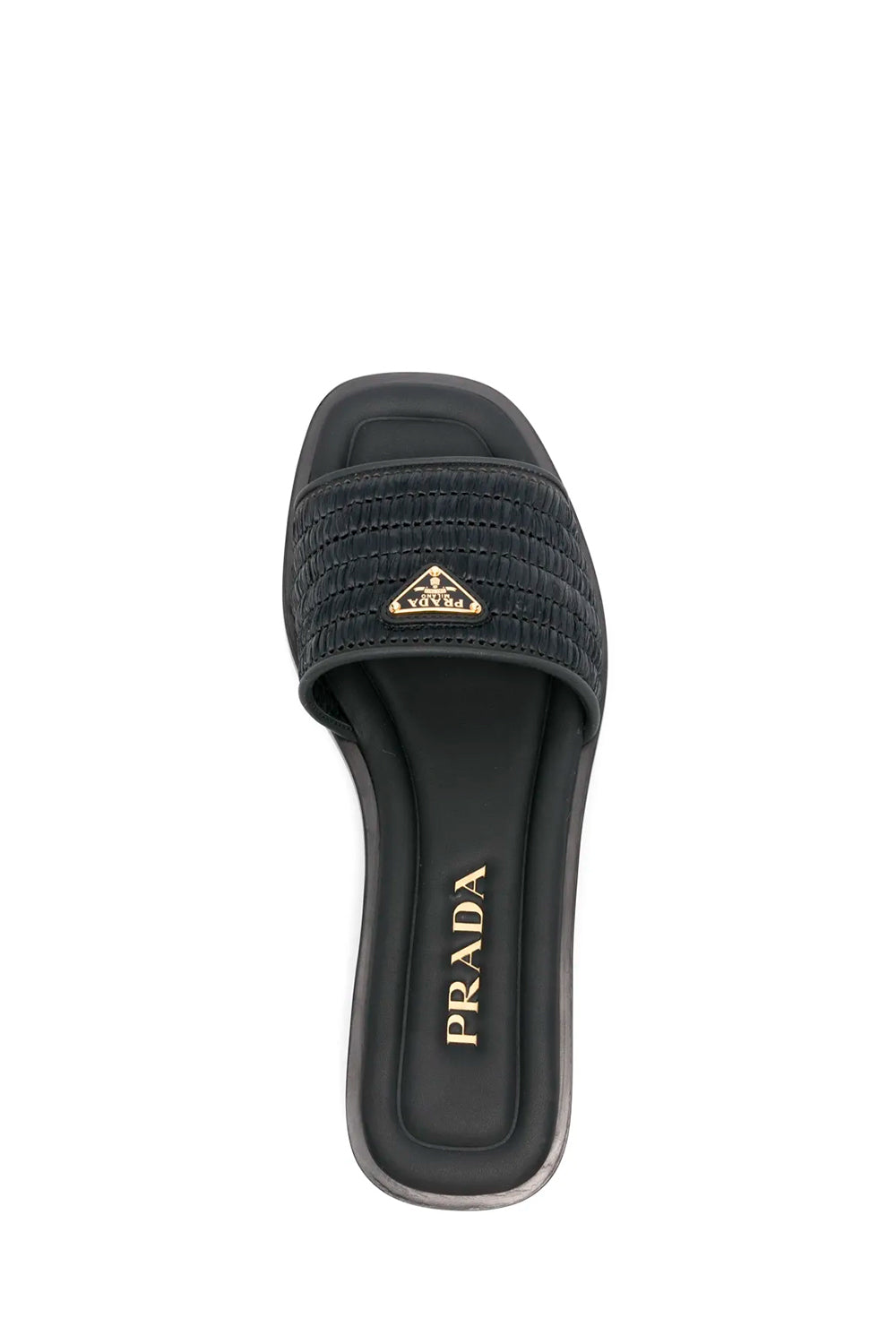 Sandals Slides With Enameled Triangle Logo