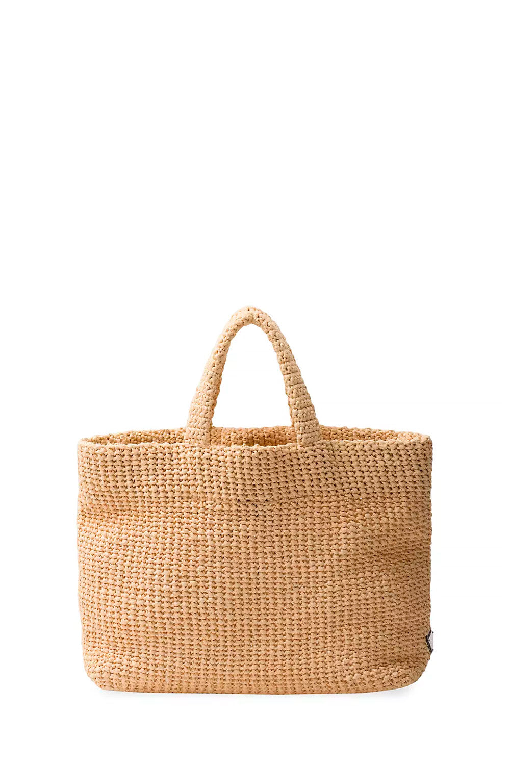 Medium Crochet Tote Bag In Raffia-Effect