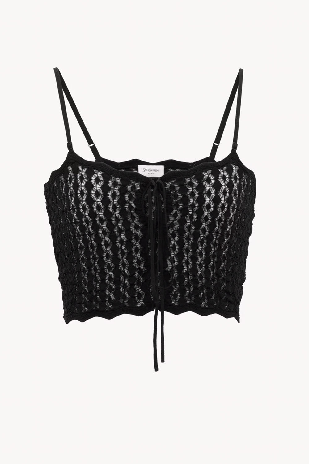 Crop Top In Pointelle Knit