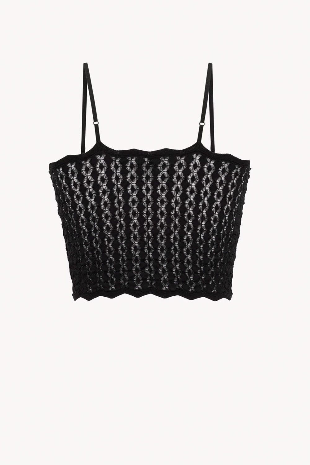 Crop Top In Pointelle Knit