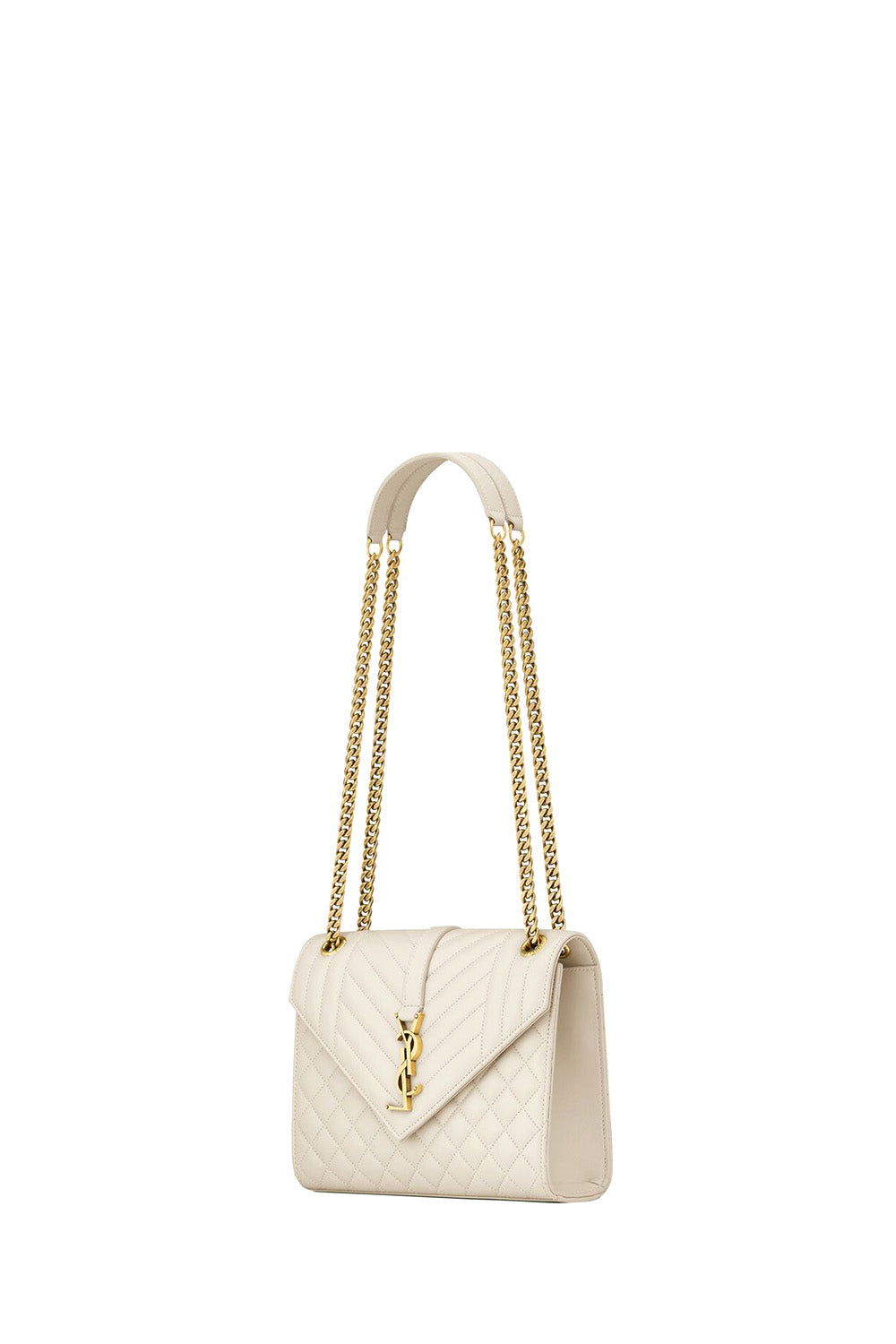 Envelope Medium In Quilted Grain De Poudre Embossed Leather