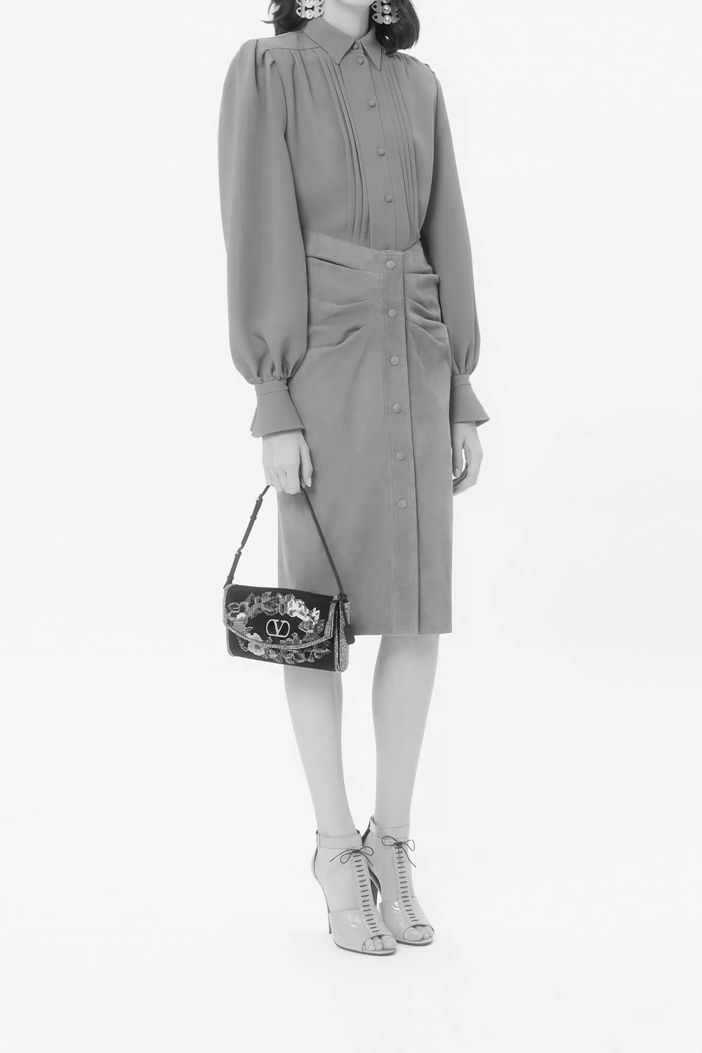 Devain Small Embroidered Shoulder Bag