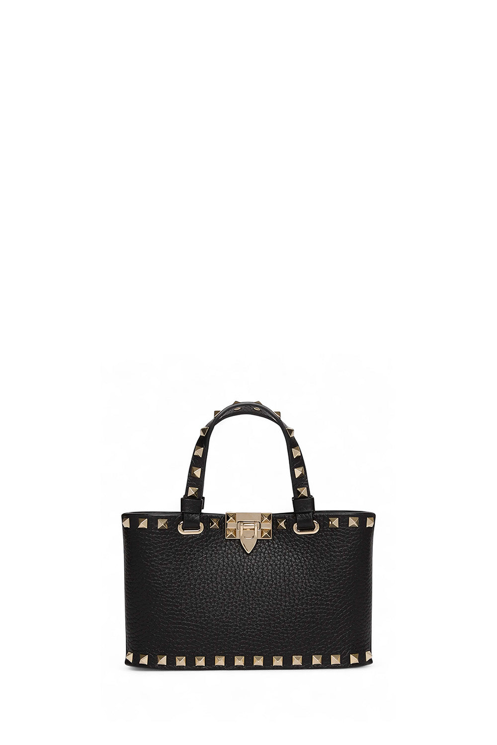 Mini Rockstud Shopping Bag In Grainy Calfskin