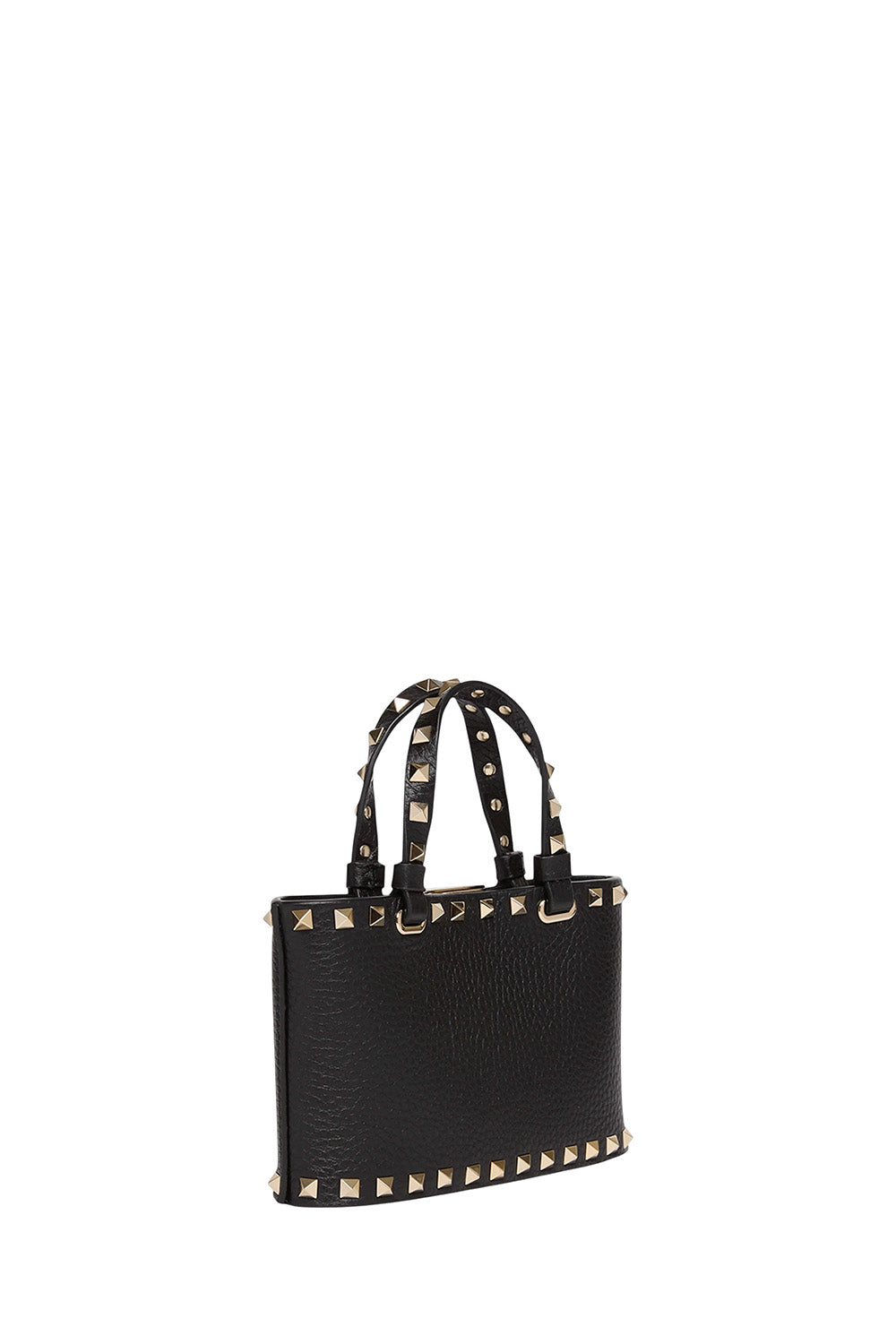 Mini Rockstud Shopping Bag In Grainy Calfskin