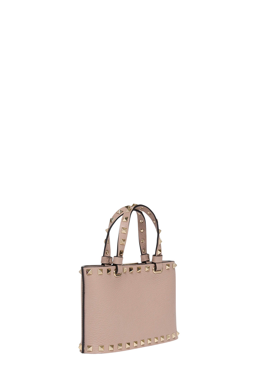 Mini Rockstud Shopping Bag In Grainy Calfskin