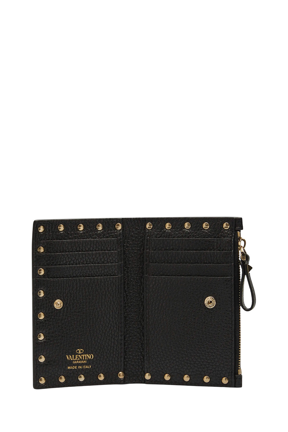 Rockstud Leather Zip Coin Purse/Card Holder