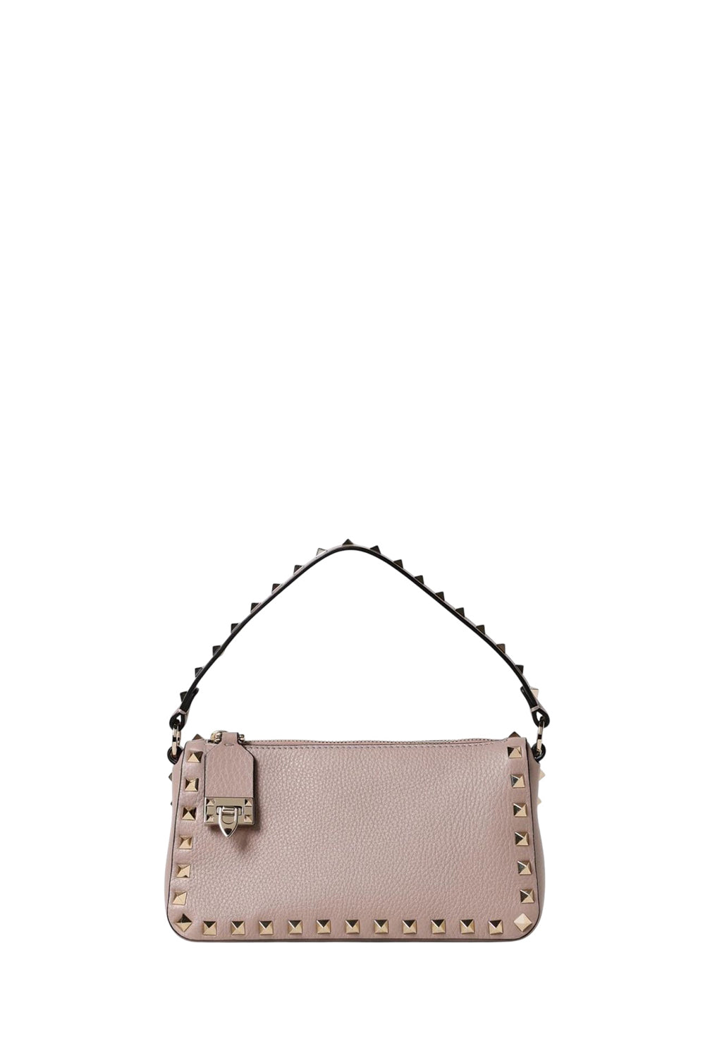 Small Rockstud Grainy Calfskin Crossbody Bag