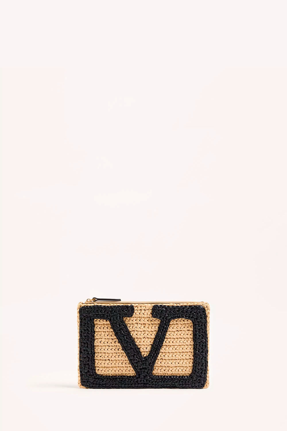 ポーチ Valentino Garavani Viva Superstar Pouch In Synthetic Raffia VALENTINO - Valentino Garavani Viva Superstar Synthetic