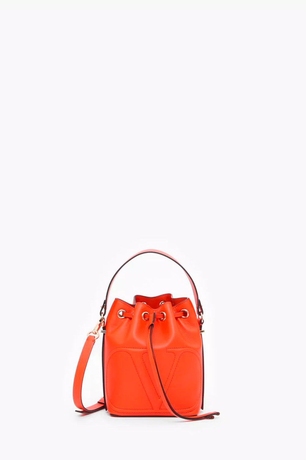 Vlogo Walk Calfskin Bucket Bag