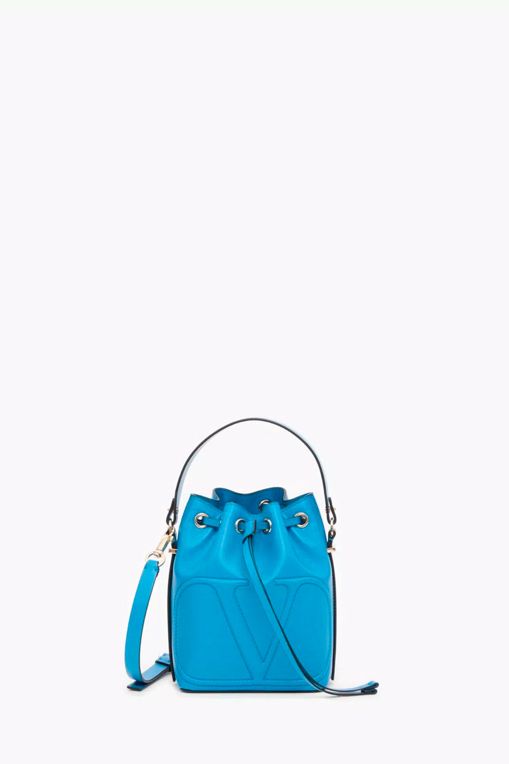 Vlogo Walk Calfskin Bucket Bag