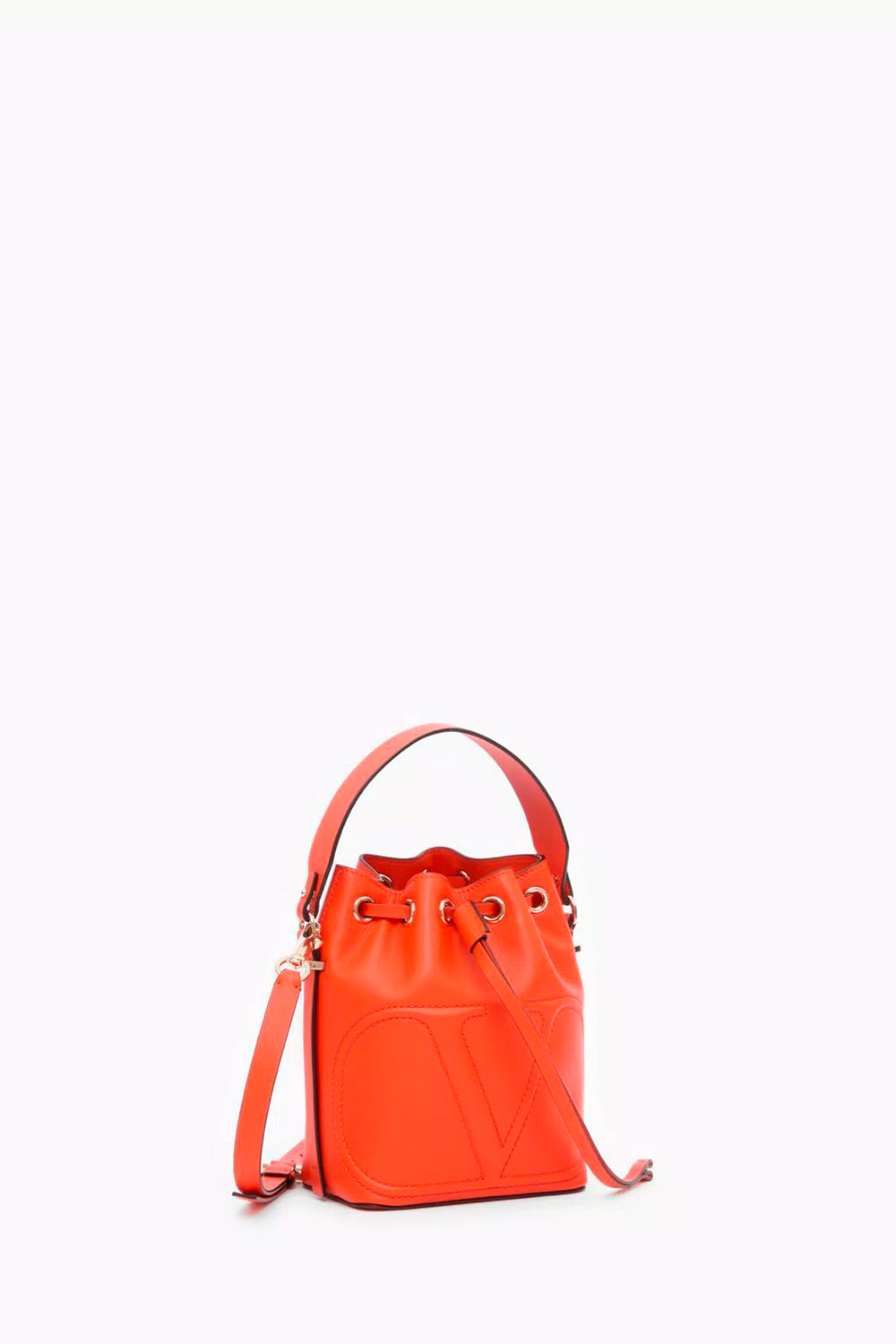 Vlogo Walk Calfskin Bucket Bag