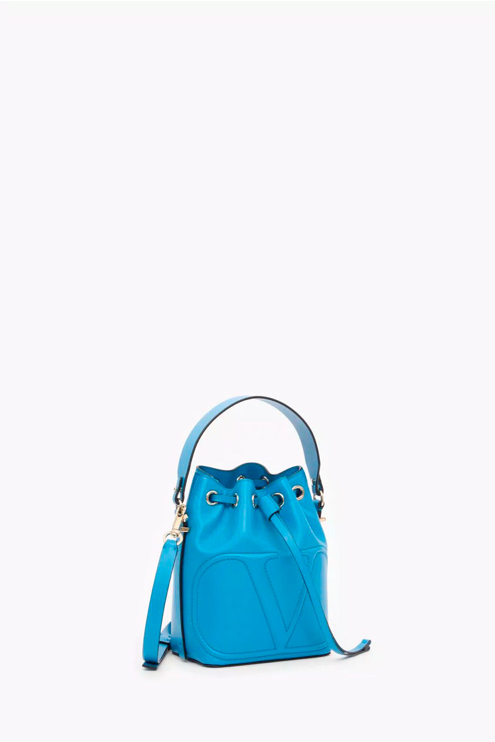 Vlogo Walk Calfskin Bucket Bag