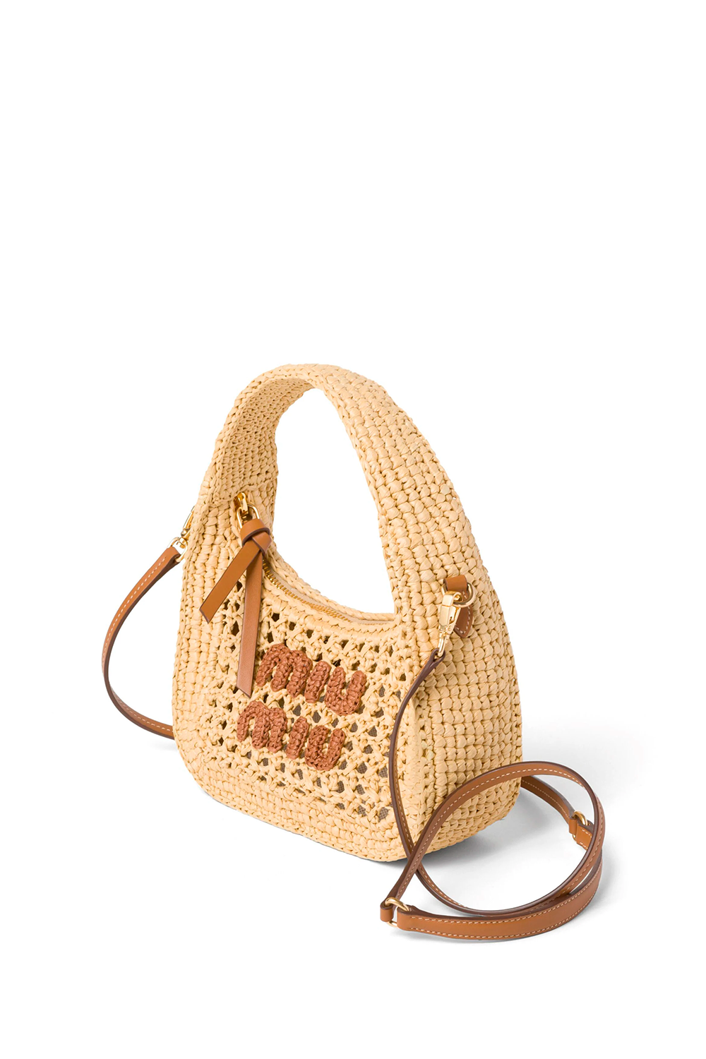 Wander Crochet-Knit Shoulder Bag